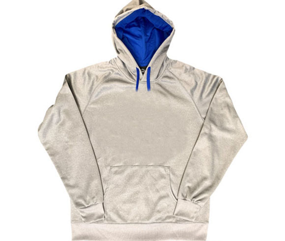 N185 Performance Hooded Sweatshirt Ash Royal