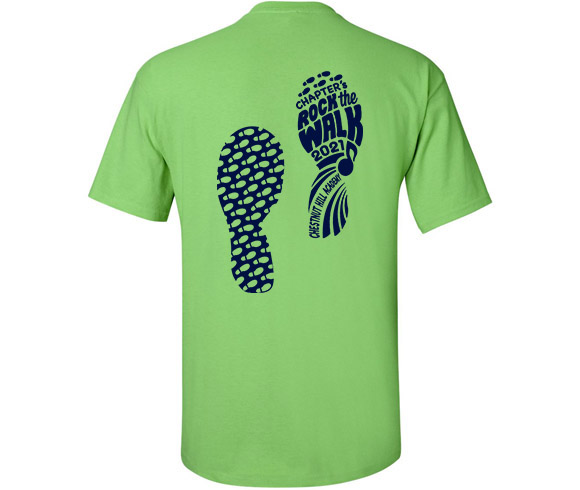 G200-CHA T-shirt Lime (Tree Design One Color) - Image 2