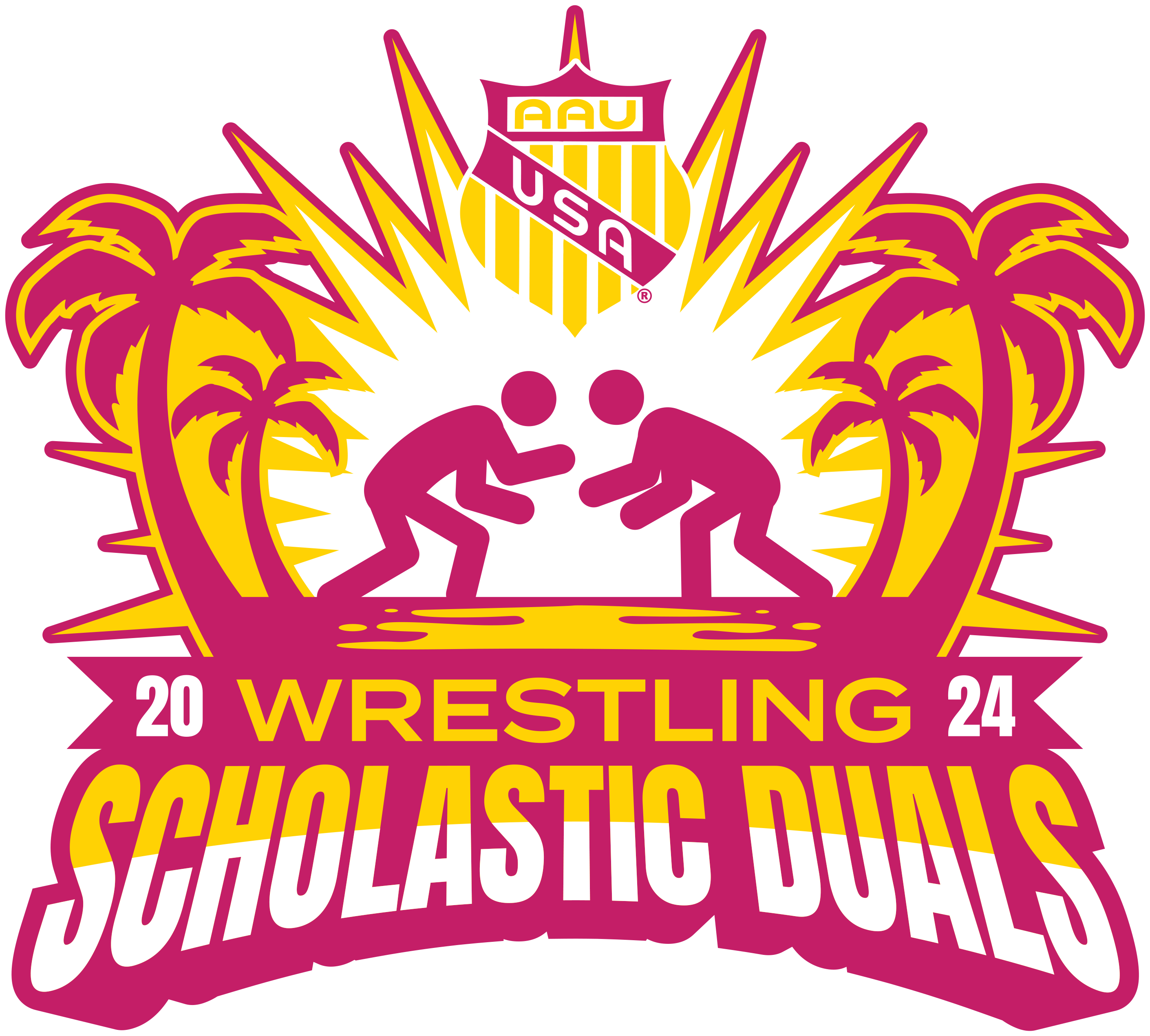 2024 (AAU) Wrestling Scholastic Duals 39524SC Northwest Designs Ink