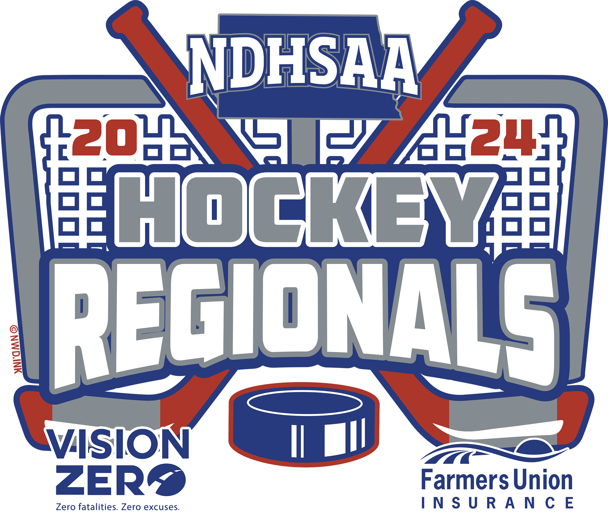 2024 (NDHSAA) Hockey Regionals 38655WB Northwest Designs Ink